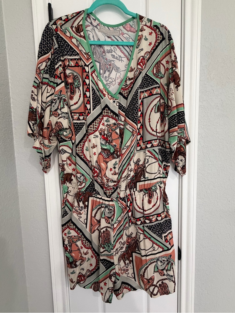 Double D Ranchwear western romper XL
